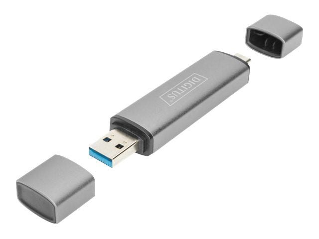 Другой аксессуар для компьютера Digitus  Dual Card Reader Hub USB-C / USB 3.0, OTG