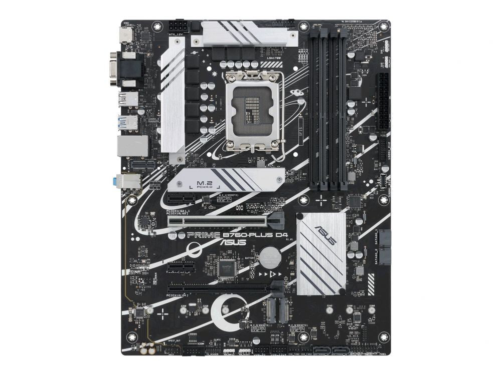 Материнская плата для процессоров Intel Asus  PRIME B760-PLUS D4 Processor family Intel Processor socket LGA1700 DDR4 Supported hard disk drive interfaces M.2, SATA Number of SATA connectors 4