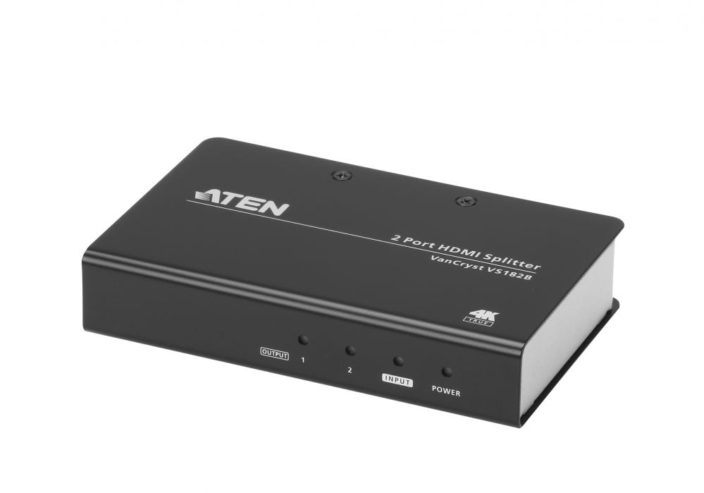 Сервер - Прочие аксессуары Aten  2-Port True 4K HDMI Splitter | VS182B |  | Input: 1 x HDMI Type A Female; Output: 2 x HDMI Type A Female