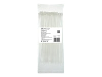 Miscellaneous tools Qoltec  52195 Zippers 2.5 200 100pcs nylon UV White