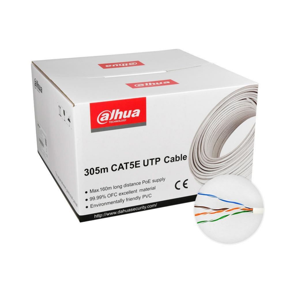 Commutator DAHUA  CABLE CAT5E UTP 305M WHITE/PFM920I-5EUN