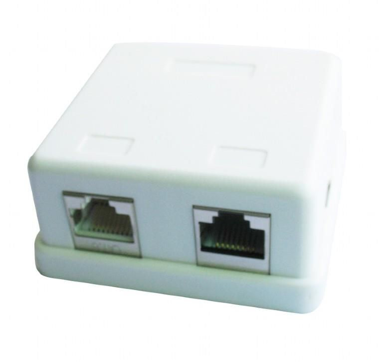 Võrgulülitid Gembird  CABLE ACC MOUNT BOX 2XCAT5E/NCAC-HS-SMB2