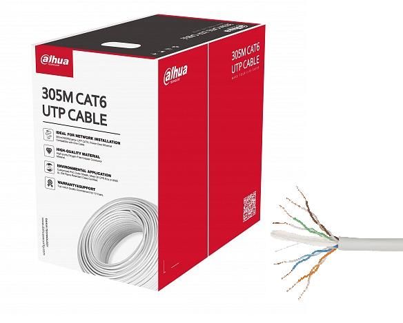 Võrgulülitid DAHUA  CABLE CAT6 UTP 305M WHITE/PFM920I-6UN-C