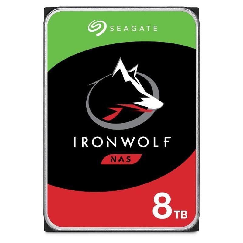 Kõvaketas HDD SeaGate  HDD||IronWolf|8TB|SATA 3.0|256 MB|7200 rpm|Discs/Heads 5/10|3,5"|ST8000VN004