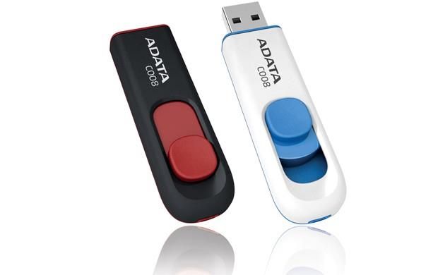 Flash drive ADATA  MEMORY DRIVE FLASH USB2 32GB/WH/BLUE AC008-32G-RWE A-DATA