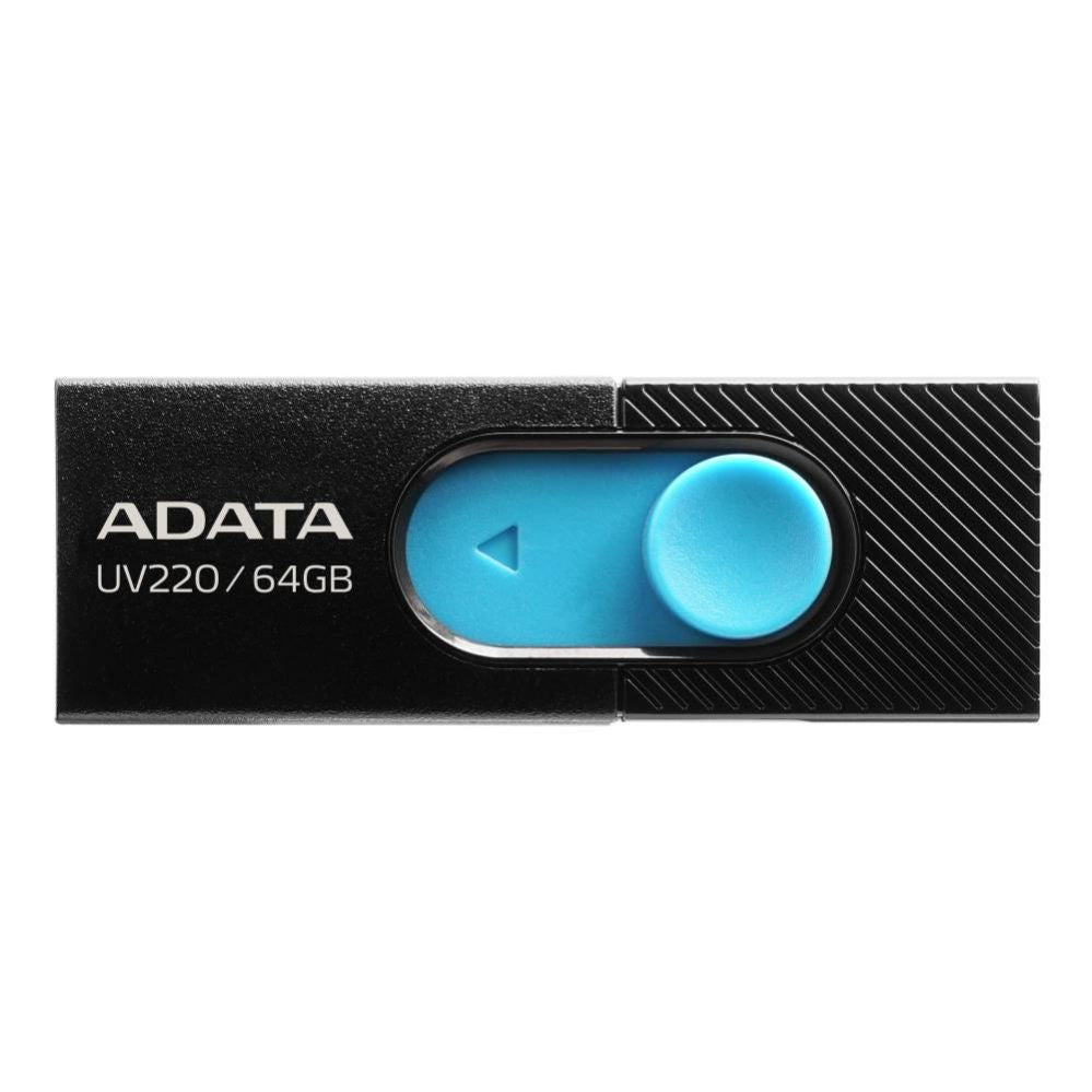 Флеш-накопитель ADATA  MEMORY DRIVE FLASH USB2 64GB/BLUE AUV220-64G-RBKBL