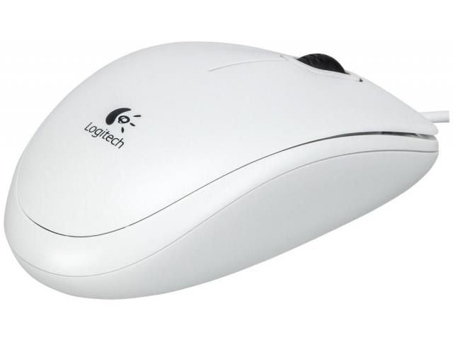 Компьютерная мышь Logitech  MOUSE USB OPTICAL B100/WHITE OEM 910-003360