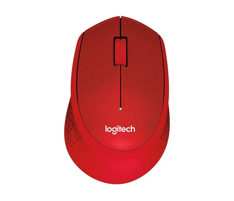 Компьютерная мышь Logitech  MOUSE USB OPTICAL WRL M330/SILENT RED 910-004911