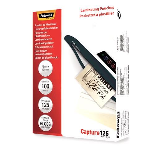 Kontoritarbed Fellowes  LAMINATOR POUCH GLOSSY/A6 125 100PCS 5307201