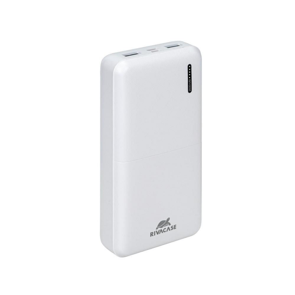 Väline aku RIVACASE  POWER BANK USB 20000MAH/VA2572 WHITE