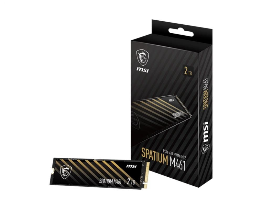 Жесткий диск SSD MSI  SSD||SPATIUM M461|2TB|M.2|PCIE|NVMe|3D NAND|Write speed 4200 MBytes/sec|Read speed 5000 MBytes/sec|2.15mm|TBW 450 TB|MTBF 1500000 hours|S78-440Q550-P83