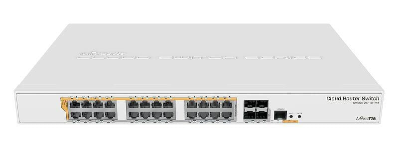 Võrgulülitid Mikrotik  Switch||Type L3|Rack|24x10Base-T / 100Base-TX / 1000Base-T|4xSFP+|1xRJ45|CRS328-24P-4S+RM