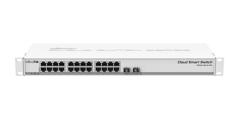 Võrgulülitid Mikrotik  NET SWITCH 24PORT 1000M 2SFP+/CSS326-24G-2S+RM