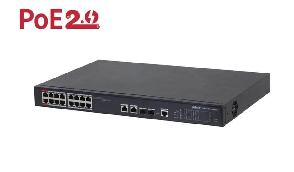 Võrgulülitid DAHUA  Switch||Type L2|Desktop/pedestal|90 Watts|PFS4218-16ET-240-V3