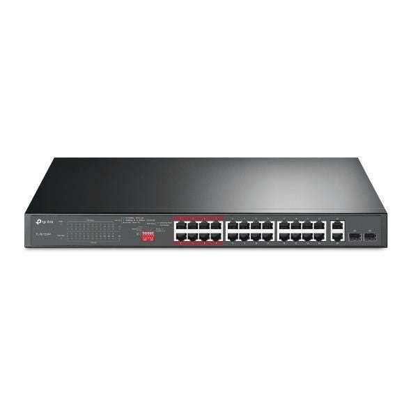 Коммутатор TP-Link  Switch||TL-SL1226P|Desktop/pedestal|24x10Base-T / 100Base-TX|2x10Base-T / 100Base-TX / 1000Base-T|PoE+ ports 24|TL-SL1226P