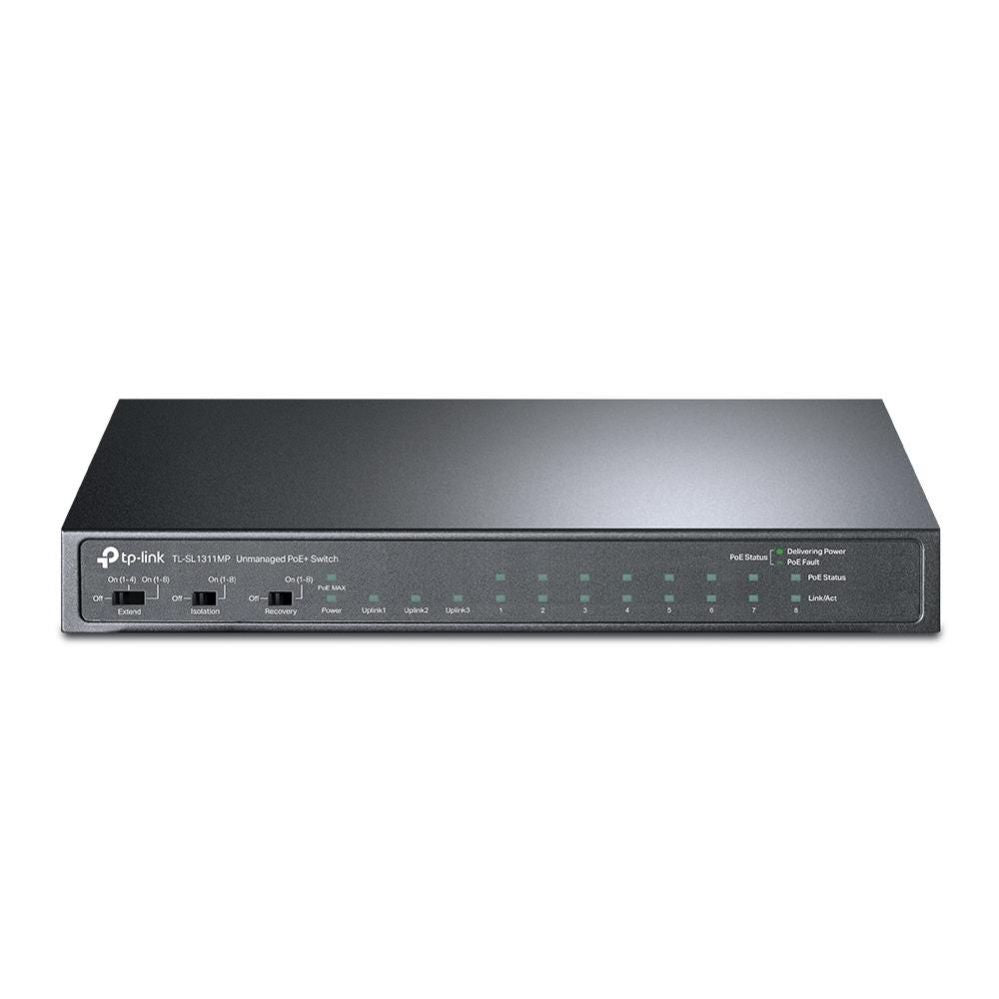 Võrgulülitid TP-Link  Switch||TL-SL1311MP|1x10Base-T / 100Base-TX|PoE+ ports 8|124 Watts|TL-SL1311MP