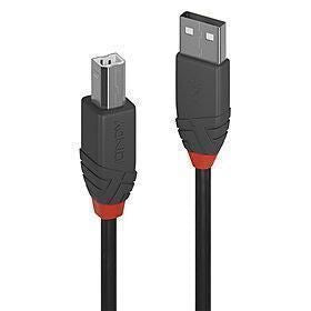 Кабель LINDY  CABLE USB2 A-B 2M/ANTHRA 36673