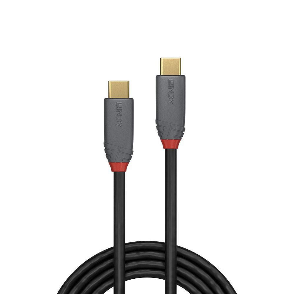 Cable LINDY  CABLE USB3.2 C-C 1M/ANTHRA 36901