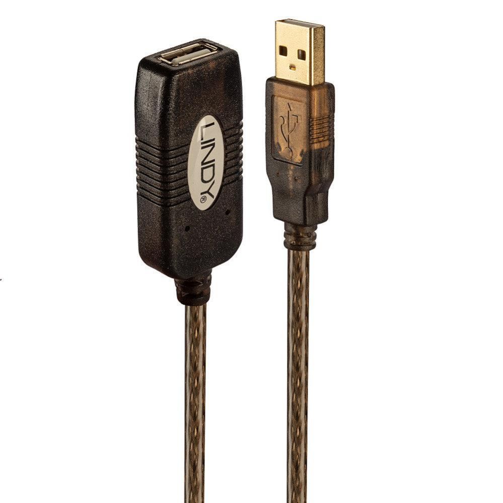 Кабель LINDY  CABLE USB2 EXTENSION HUB 10M/ACTIVE 42635