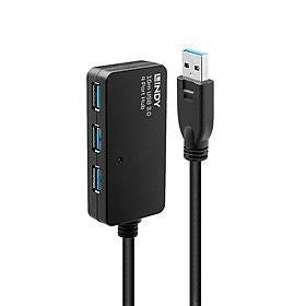 Cable LINDY  CABLE USB3 EXTENSION HUB 10M/ACTIVE 43159
