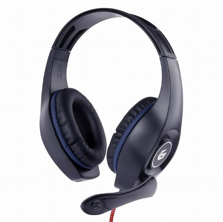 Проводные наушники Gembird  HEADSET GAMING/BLUE/BLACK GHS-05-B