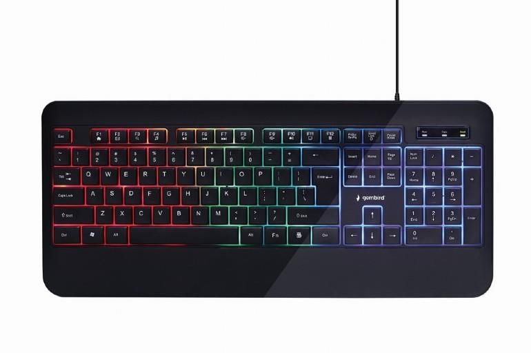 Компьютерная клавиатура Gembird  KEYBOARD MULTIMEDIA USB ENG/BLACK KB-UML-03