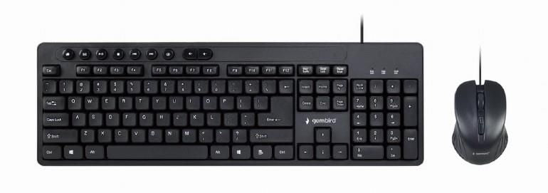 Компьютерная клавиатура Gembird  KEYBOARD +MOUSE USB ENG/KBS-UM-04