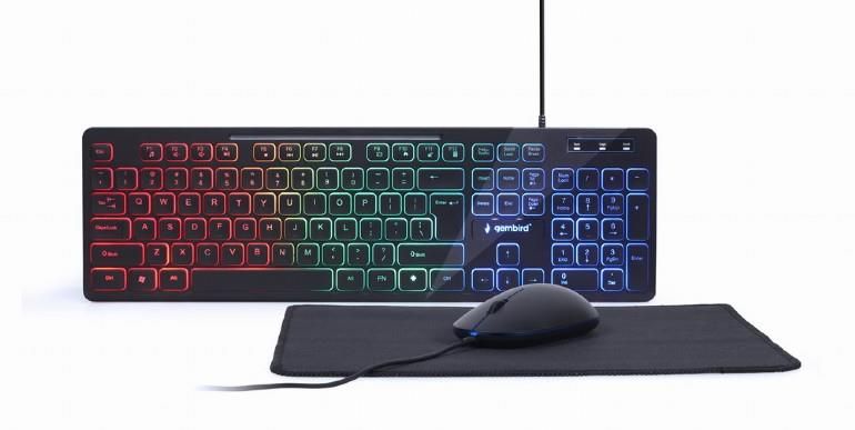Arvuti klaviatuur Gembird  KEYBOARD +MOUSE USB ENG/KBS-UML-01