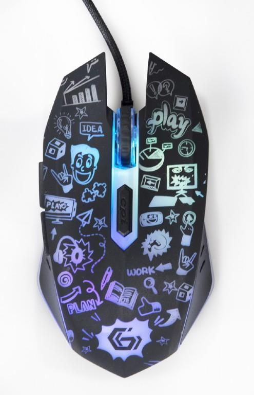 Arvutihiir Gembird  MOUSE USB OPTICAL BLACK/MUS-6B-GRAFIX-01