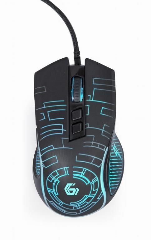 Arvutihiir Gembird  MOUSE USB OPTICAL GAMING/BLACK MUSG-RGB-01