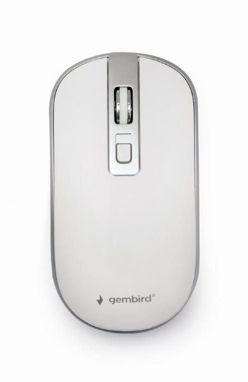 Arvutihiir Gembird  MOUSE USB OPTICAL WRL WHITE/SILVER MUSW-4B-06-WS