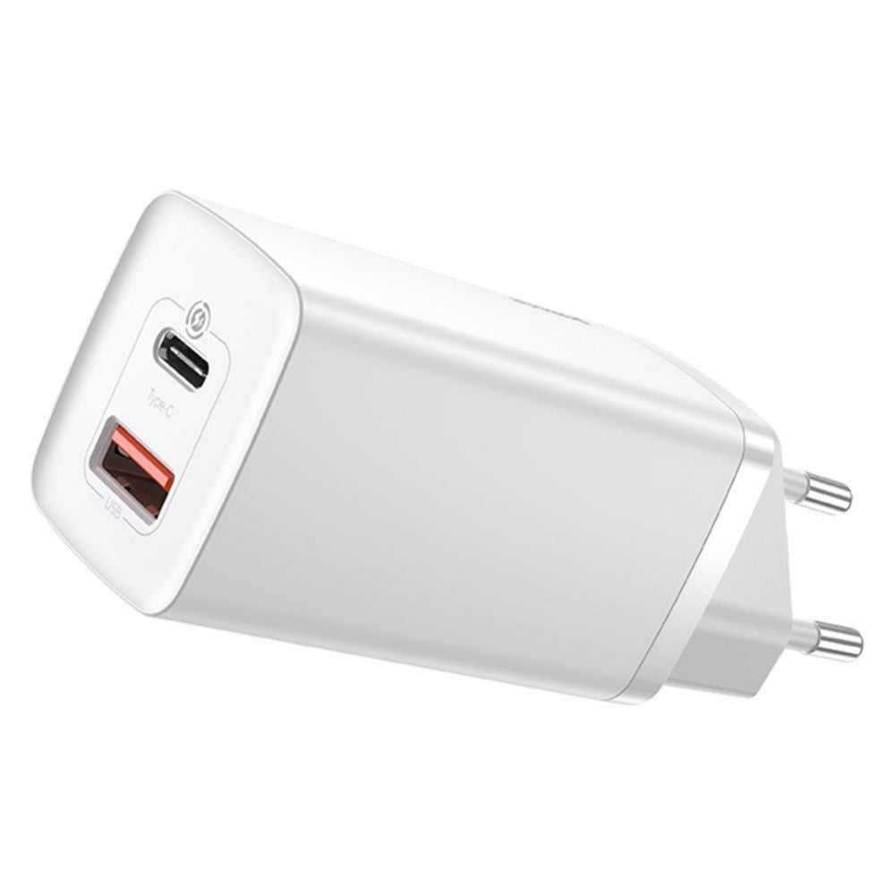 Adaptrid Baseus  MOBILE CHARGER WALL 65W / WHITE CCGAN2L-B02