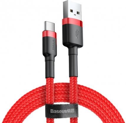 Cable Baseus  CABLE USB TO USB-C 2M/RED CATKLF-C09