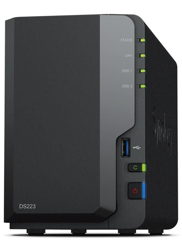 Серверы Synology  NAS STORAGE TOWER 2BAY/NO HDD USB3.2 DS223