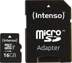 Другой аксессуар для компьютера Intenso  MEMORY MICRO SDHC 16GB UHS-I/W/ADAPTER 3423470