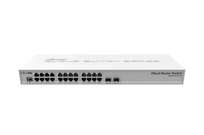 Võrgulülitid Mikrotik  NET ROUTER/SWITCH 24PORT 1000M/CRS326-24G-2S+RM
