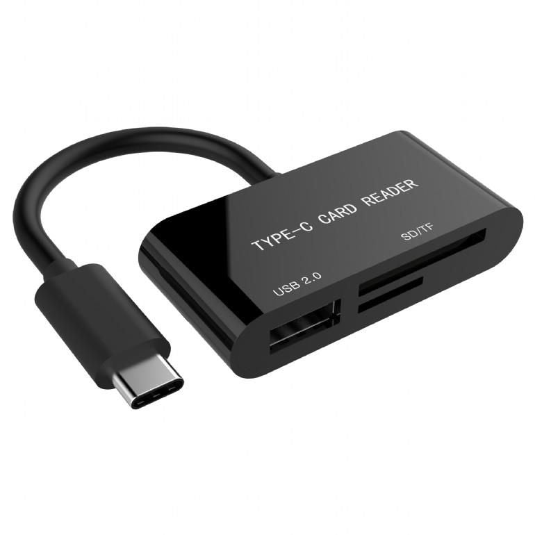 Другой аксессуар для компьютера Gembird  MEMORY READER USB-C SD/COMBO UHB-CR3-02