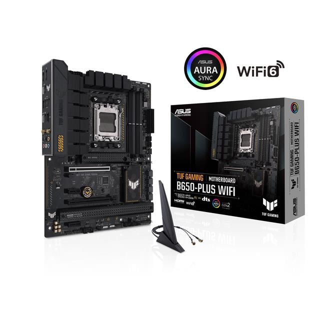 Материнская плата для процессоров AMD Asus  Mainboard||AMD B650|SAM5|ATX|Memory DDR5|Memory slots 4|2xPCI-Express 4.0 1x|2xPCI-Express 4.0 16x|3xM.2|1xHDMI|1xDisplayPort|4xUSB 2.0|2xUSB 3.2|2xUSB-C|1xRJ45|5xAudio port|TUFGAMINGB650-PLUSWIFI
