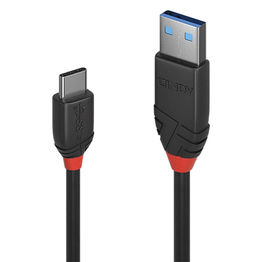 Cable LINDY  CABLE USB3.2 A-C 1.5M/BLACK 36917