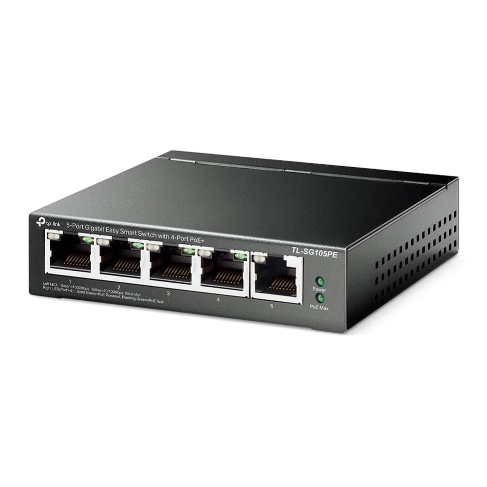 Võrgulülitid TP-Link  Switch||TL-SG105PE|Desktop/pedestal|5x10Base-T / 100Base-TX / 1000Base-T|PoE ports 4|TL-SG105PE