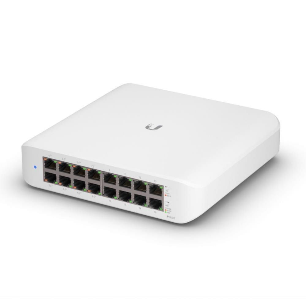 Võrgulülitid UBIQUITI  Switch||USW-LITE-16-POE|Type L2|16x10Base-T / 100Base-TX / 1000Base-T|PoE+ ports 8|45 Watts|USW-LITE-16-POE