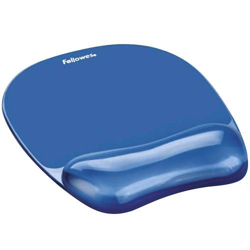 Компьютерная мышь Fellowes  MOUSE PAD CRYSTAL GEL/BLUE 9114120