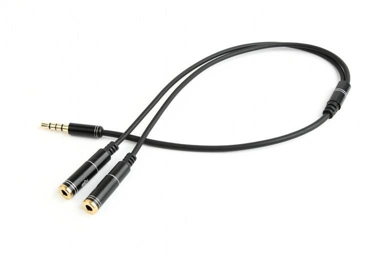 Kaabel Gembird  CABLE AUDIO 3.5MM 4-PIN TO/3.5MM S+MIC CCA-417M