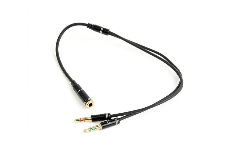 Кабель Gembird  CABLE AUDIO 3.5MM SOCKET TO/2X3.5MM PLUG CCA-418M