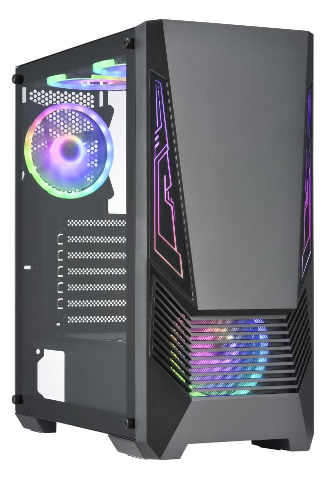 Computer case GOLDEN TIGER  Case||Buffalo M730i|MidiTower|Not included|ATX|MicroATX|Colour Black|BUFFALOM730I