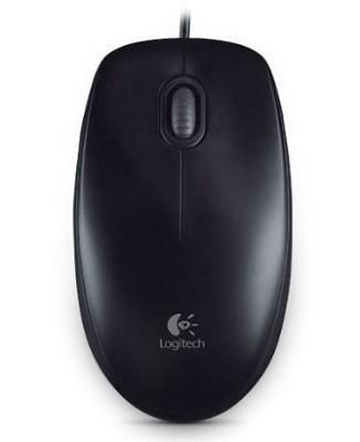 Компьютерная мышь Logitech  MOUSE USB OPTICAL B100/BLACK OEM 910-003357