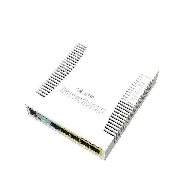 Commutator Mikrotik  Switch||CSS106-1G-4P-1S|5x10Base-T / 100Base-TX / 1000Base-T|1xSFP|CSS106-1G-4P-1S
