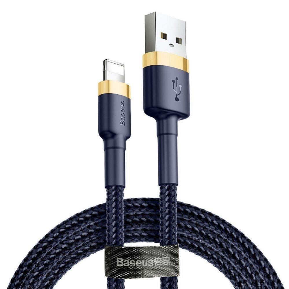 Kaabel Baseus  CABLE LIGHTNING TO USB 2M/GOLD/BLUE CALKLF-CV3