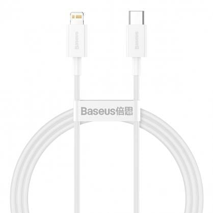 Cable Baseus  CABLE LIGHTNING TO USB-C 1M/WHITE CATLYS-A02