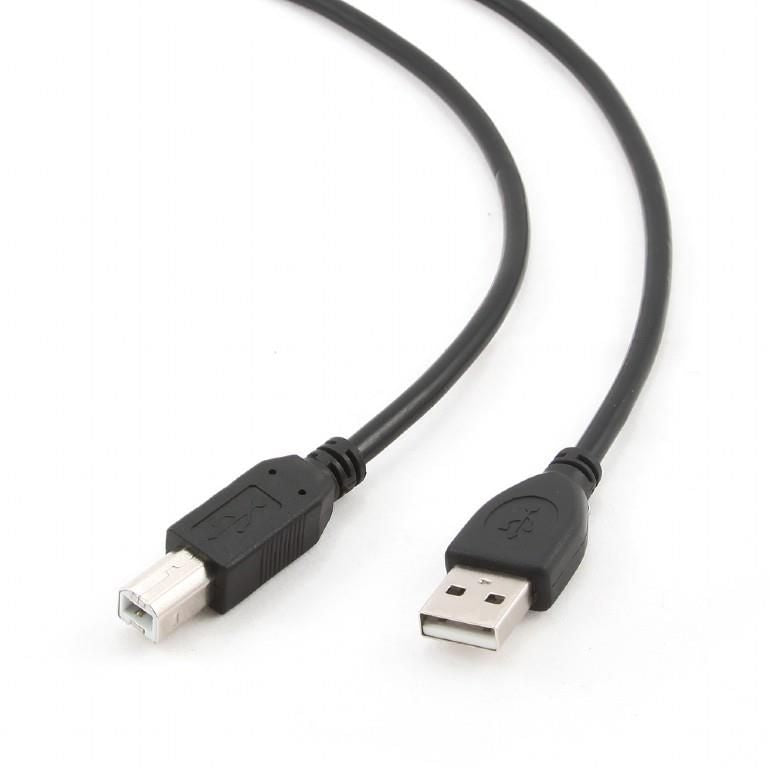 Cable Gembird  CABLE USB2 AM-BM 3M/BLACK CCP-USB2-AMBM-10